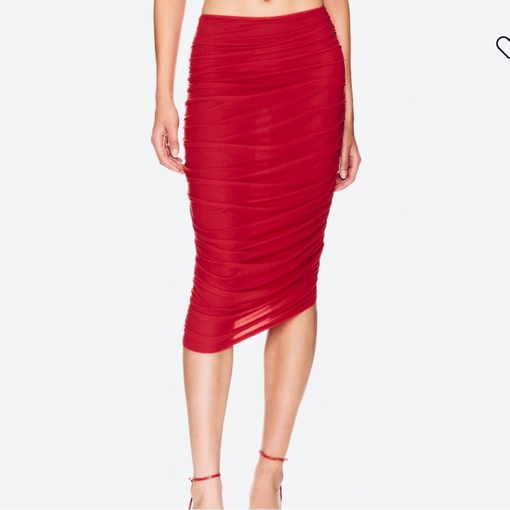 Rushed skirt poly jersey Norma Kamali